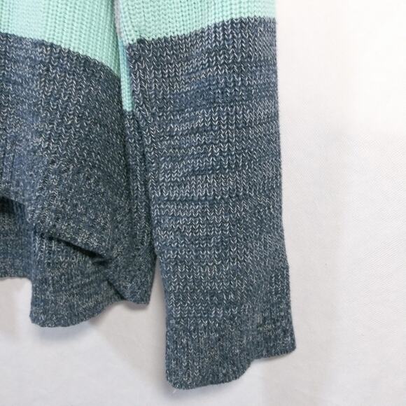 Victoria’s Secret Slouchy Blue Striped Cotton Knit Sweater Size Small - Picture 5 of 7